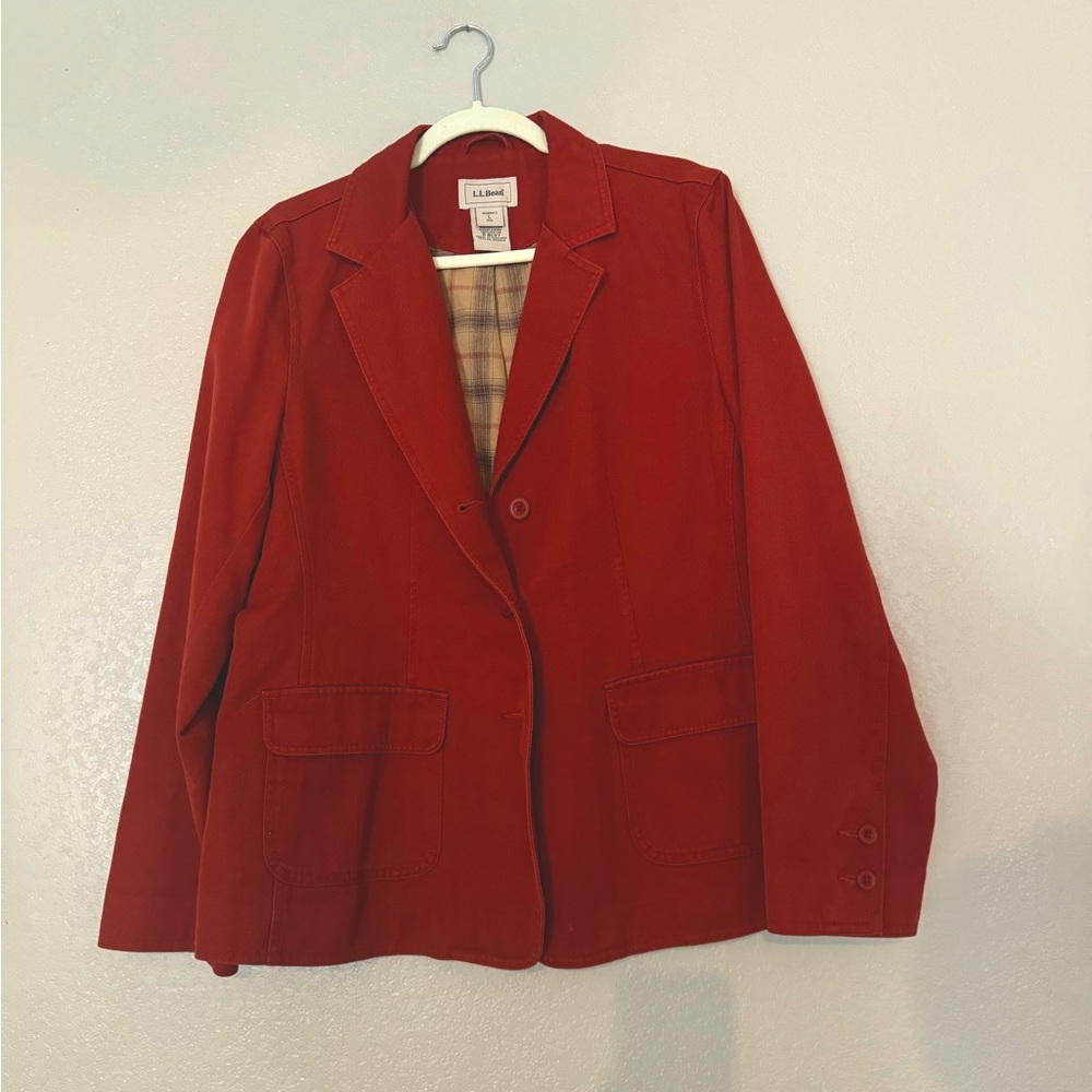 🔴SOLD🔴 L.L. Bean • rust colored blazer jacket